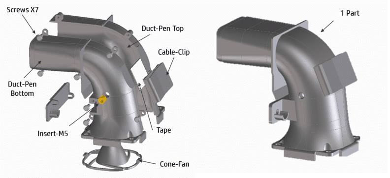 HP air duct