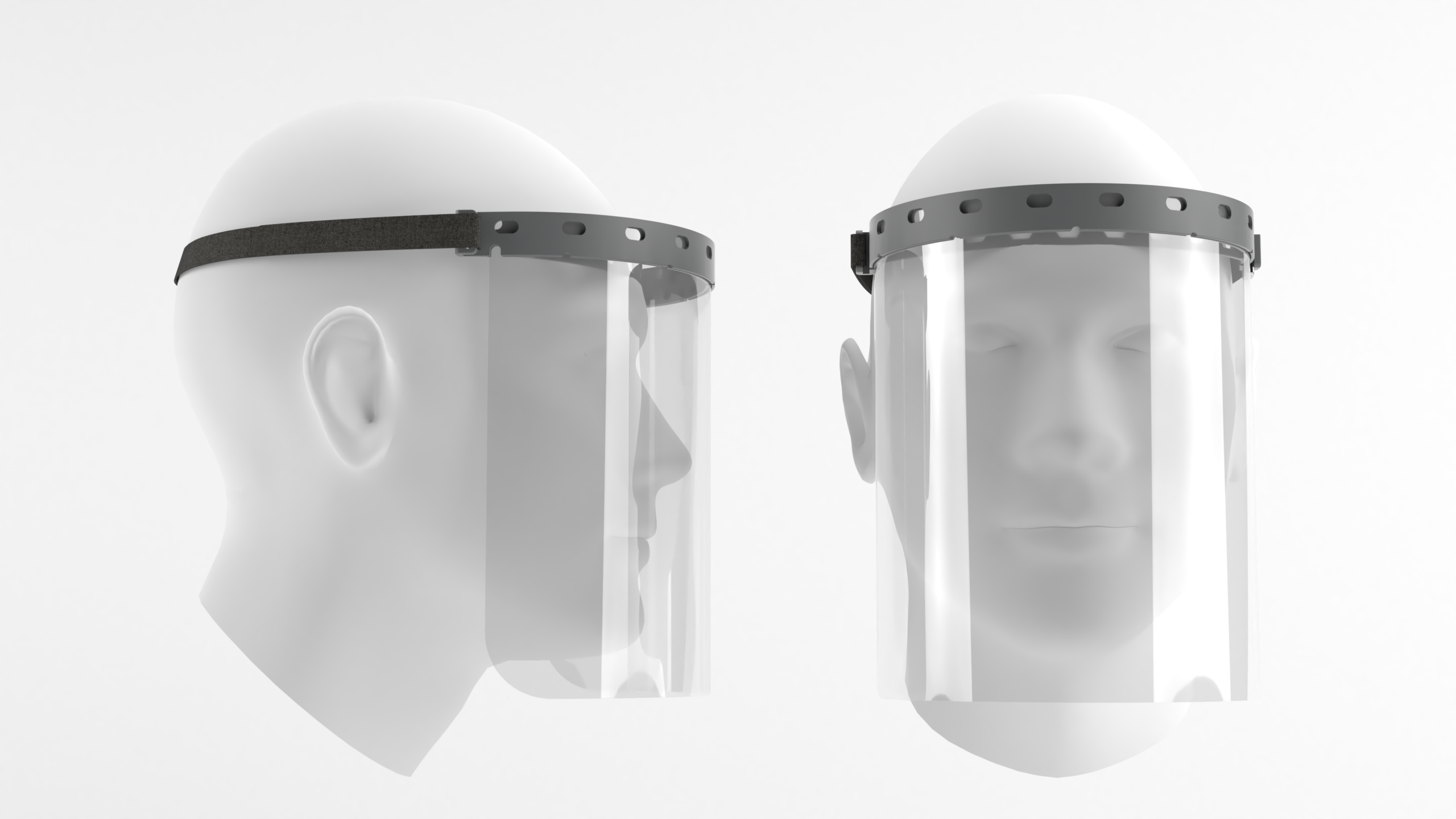 for Face & Breath Protection Best Quality Fast Delivery PPE Face Shield trans 