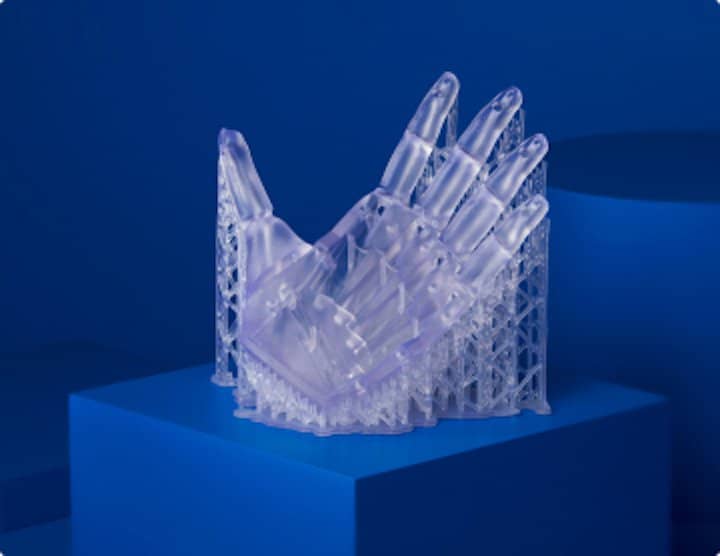 flexible resin hand clear supports
