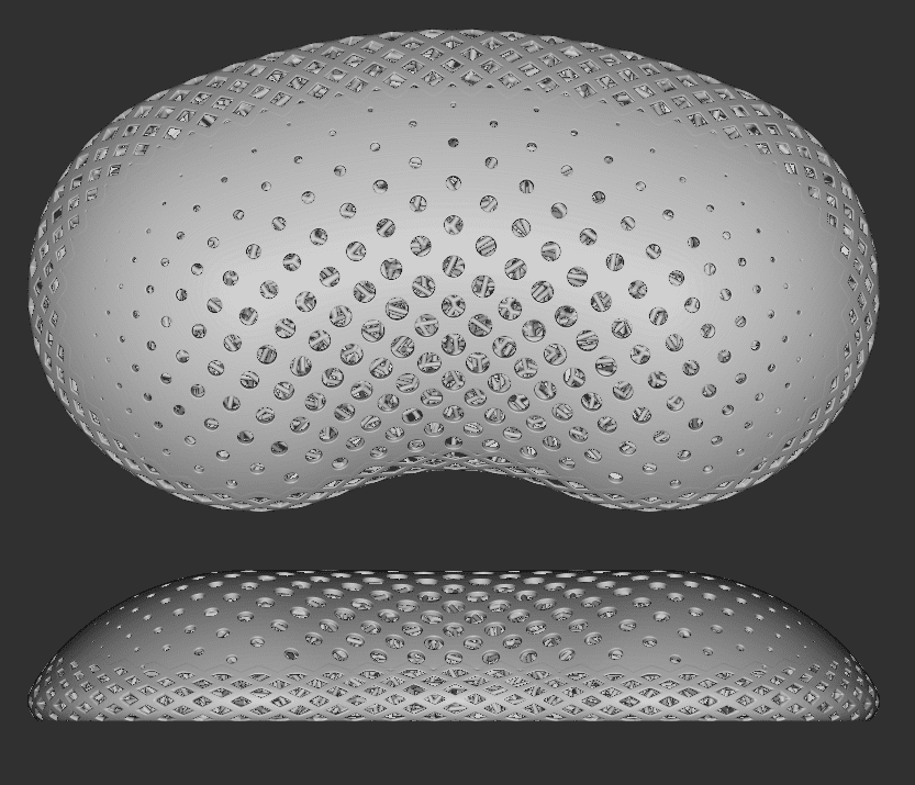Elastomeric lattice wrist rest Elastomeric lattice rest