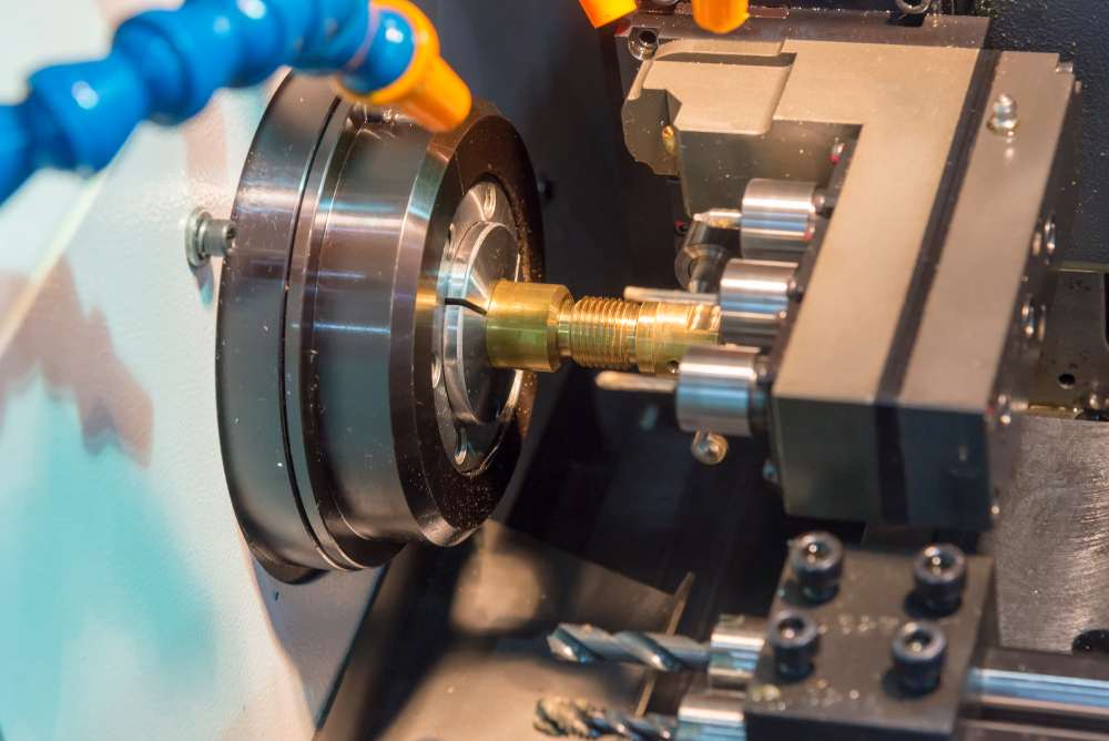 cnc machining small parts spray