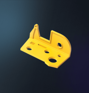 Yellow injection molded part