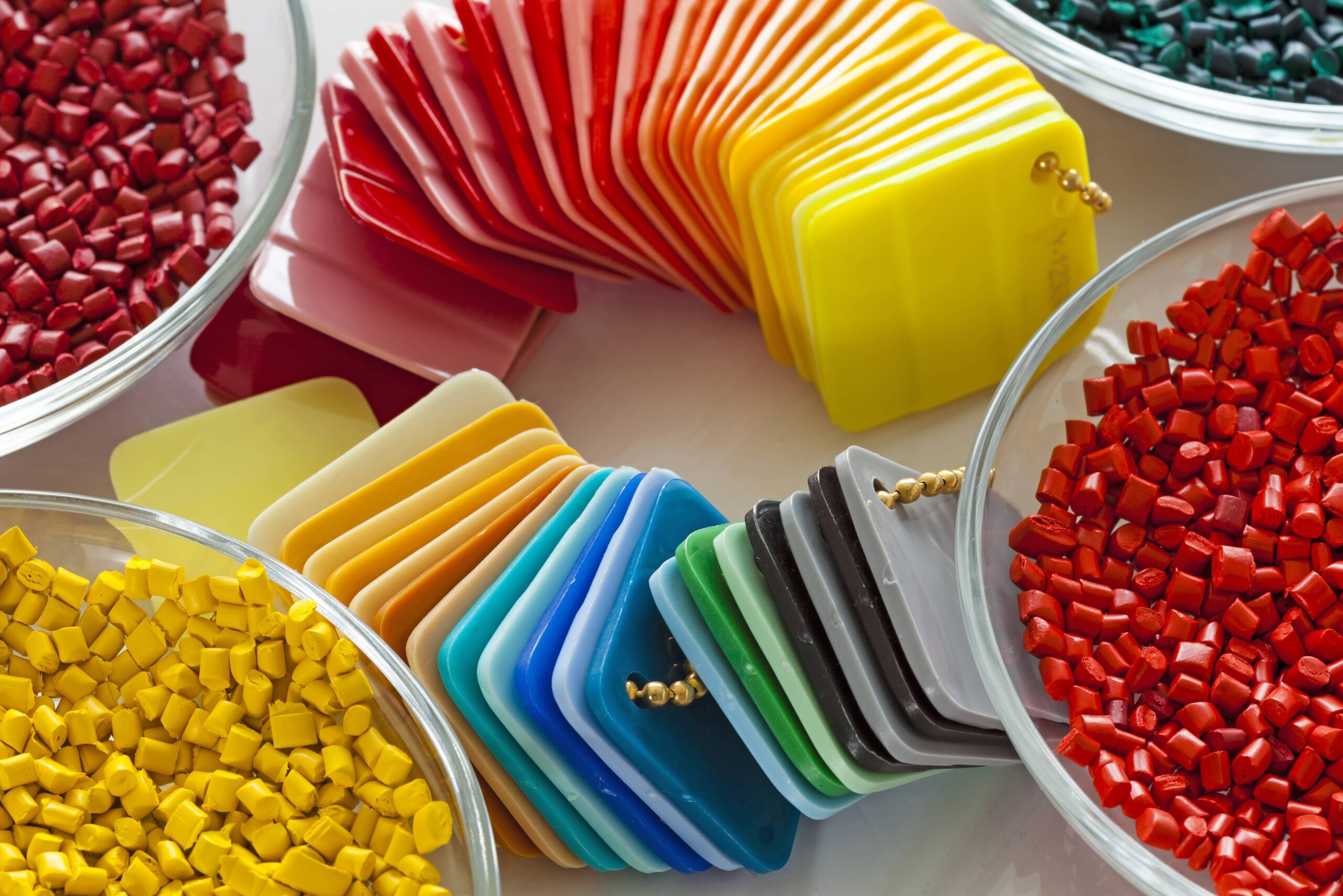 multi-colored injection molding finishes