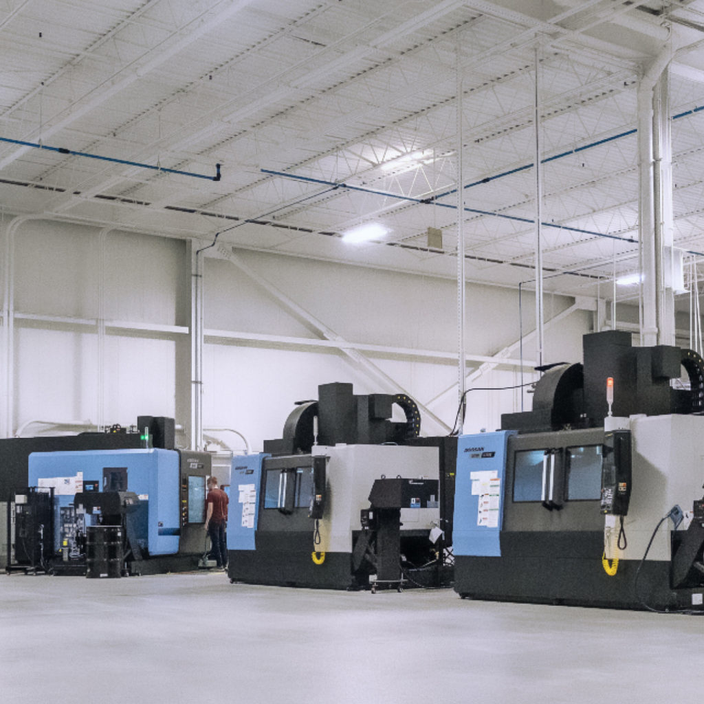 Manufacturing machines in a warehouse