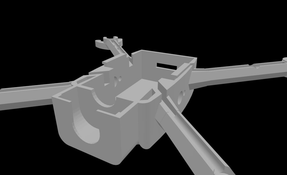 Grey drone STL file