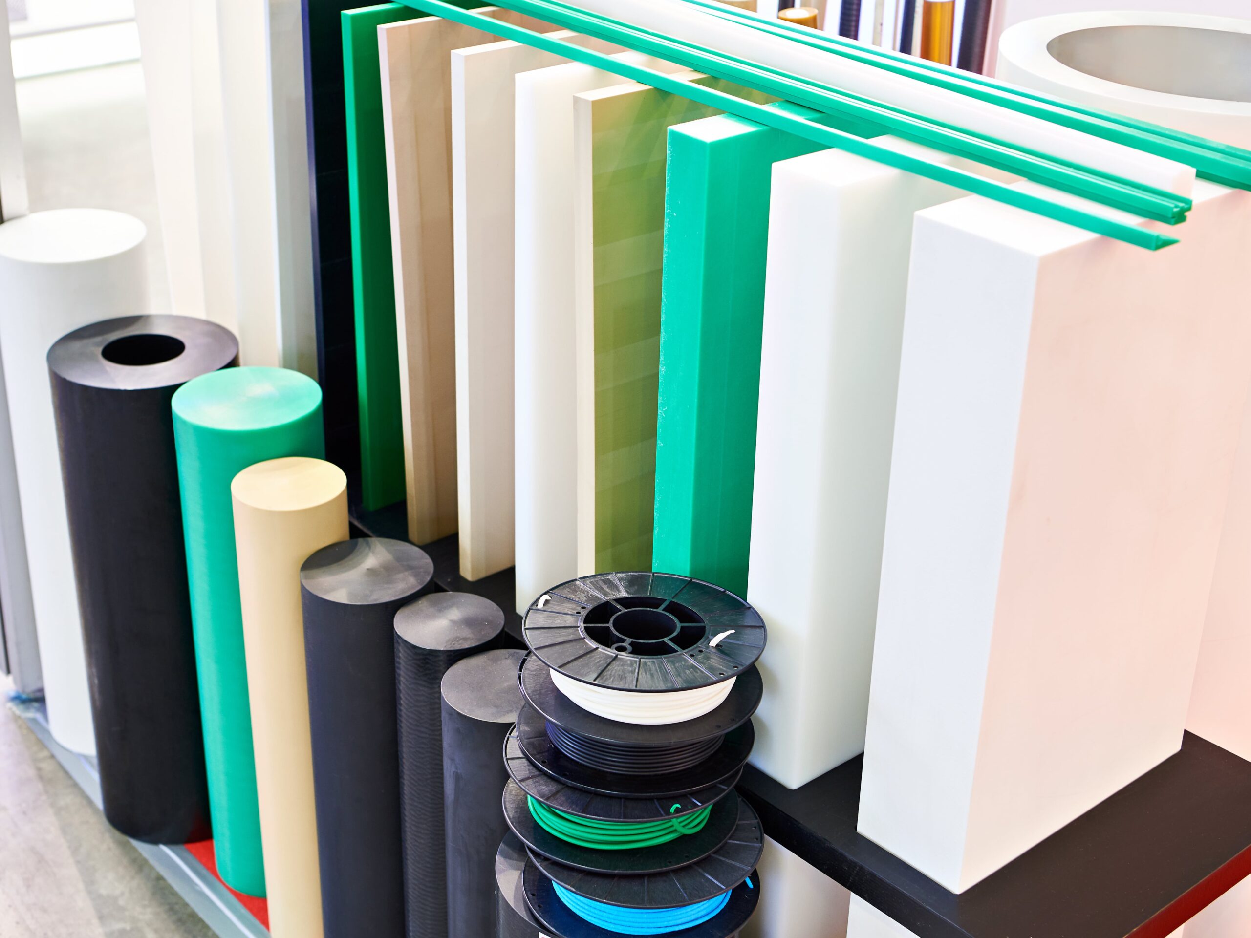 Various colored plastics
