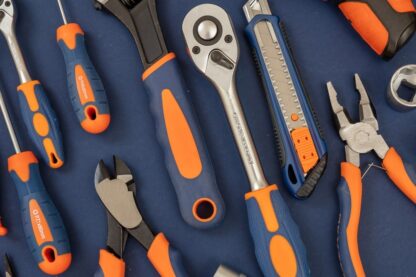Orange and blue tools